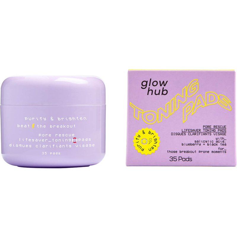Glow Hub Purify & Brighten Pore Rescue Toning Pads 35pk