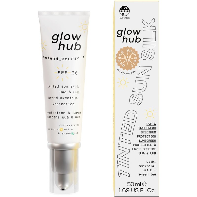 Glow Hub Tinted Sun Silk SPF 30 50ml (Various Shades) - All Day Everyday