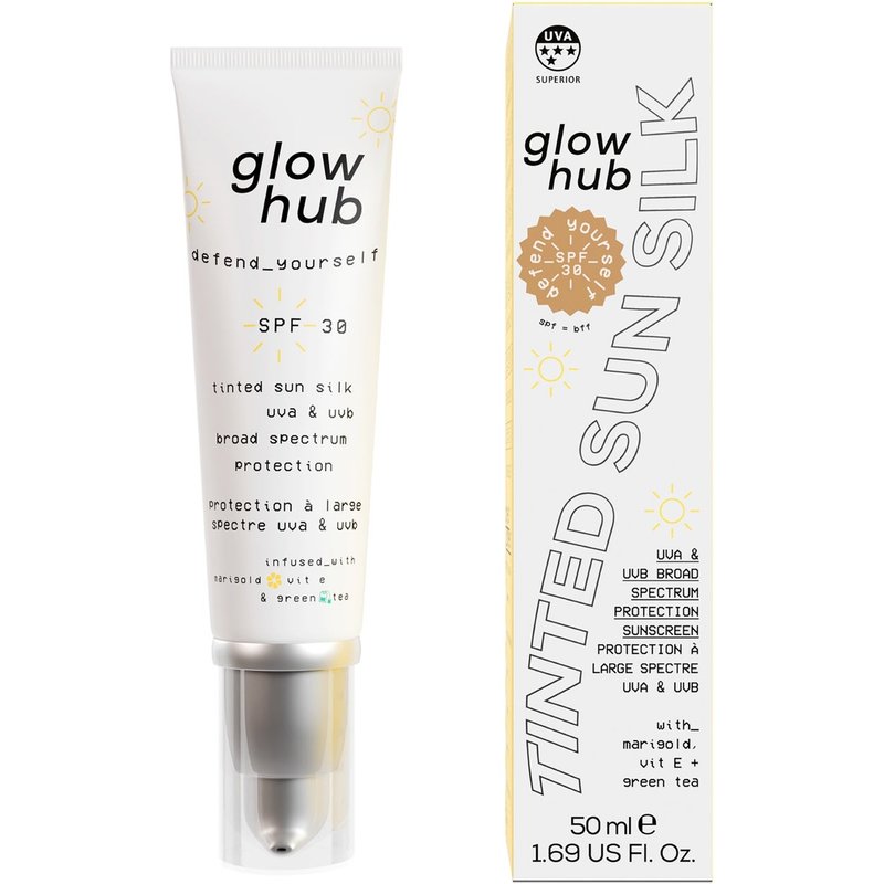 Glow Hub Tinted Sun Silk SPF 30 50ml (Various Shades) - SPF = BFF