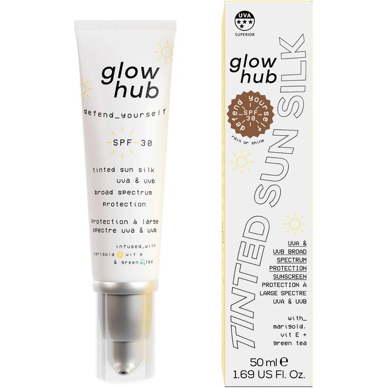 Glow Hub Tinted Sun Silk SPF 30 50ml (Various Shades) - Rain Or Shine