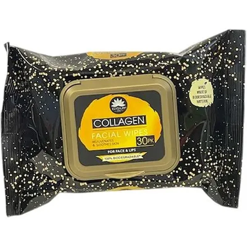 Elysium Spa Collagen Facial Wipes 30 Wipes