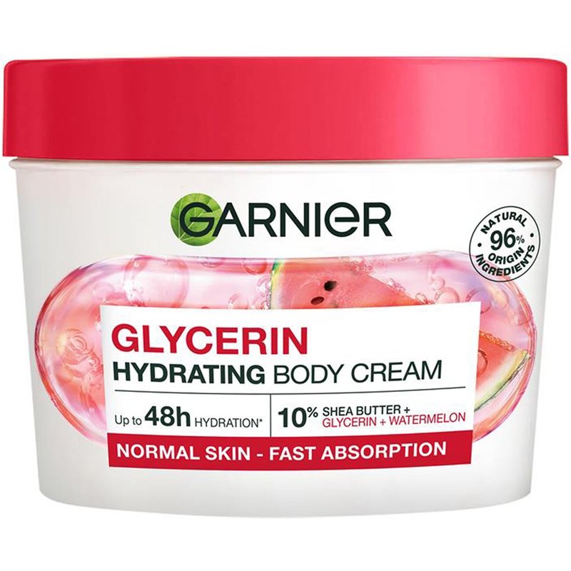 Garnier Glycerin Hydrating Body Cream with Watermelon