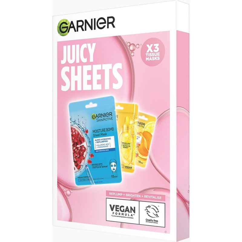 Garnier Juicy Sheets Mask Set