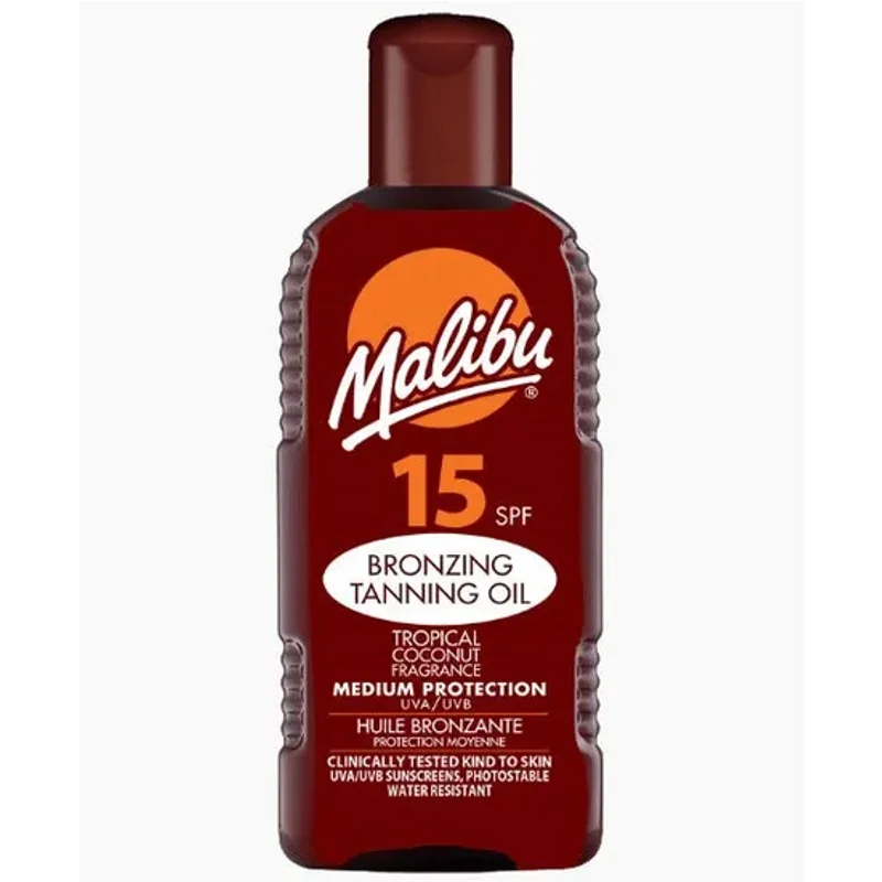 Malibu Bronzing Tanning Oil With Tropical Coconut SPF 15 200ml