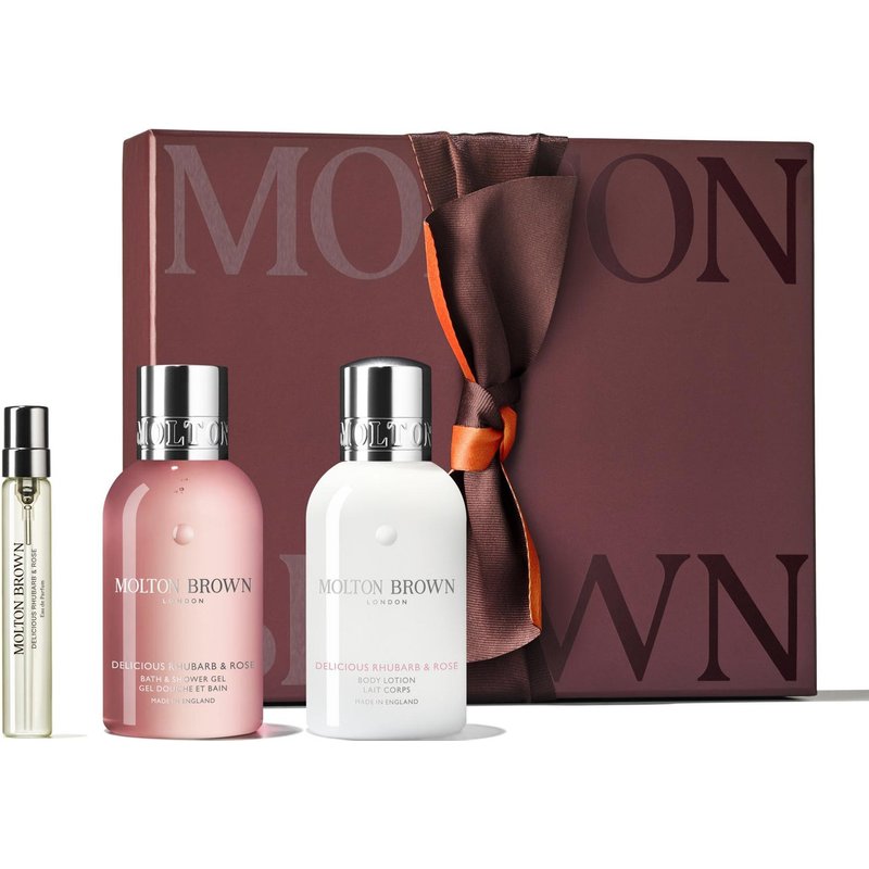 Molton Brown Delicious Rhubarb & Rose Scent Layering Set (Worth £42)