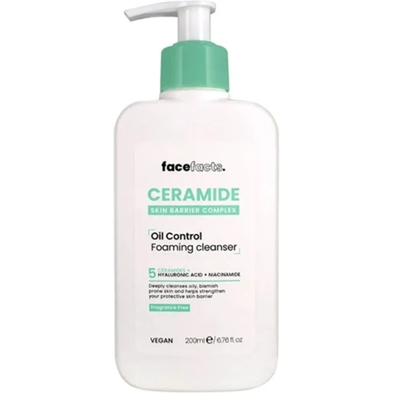 Face Facts 5 Ceramide Oil Control Foaming Cleanser 200ml