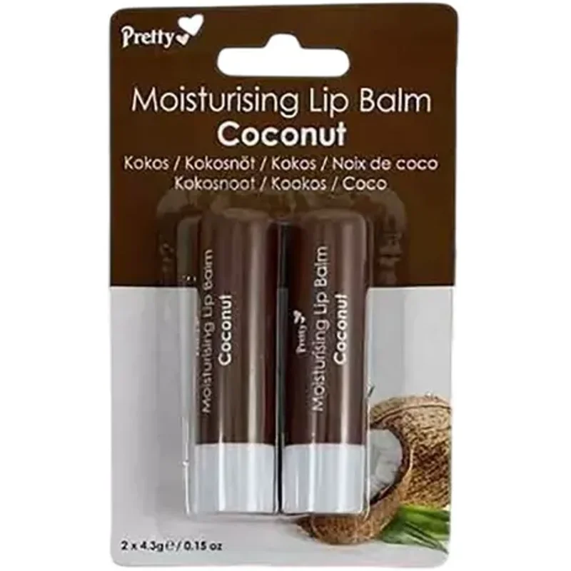 Quest Pretty Moisturising Lip Balm Coconut 2 x 4.3 g