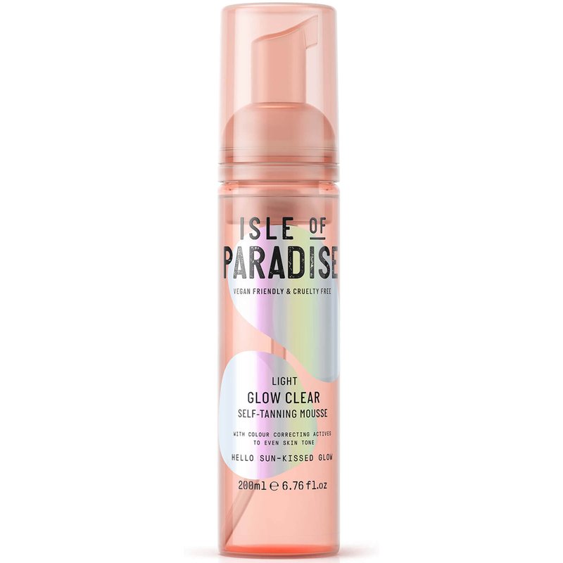 Isle of Paradise Glow Clear Self-Tanning Mousse - Light 200ml