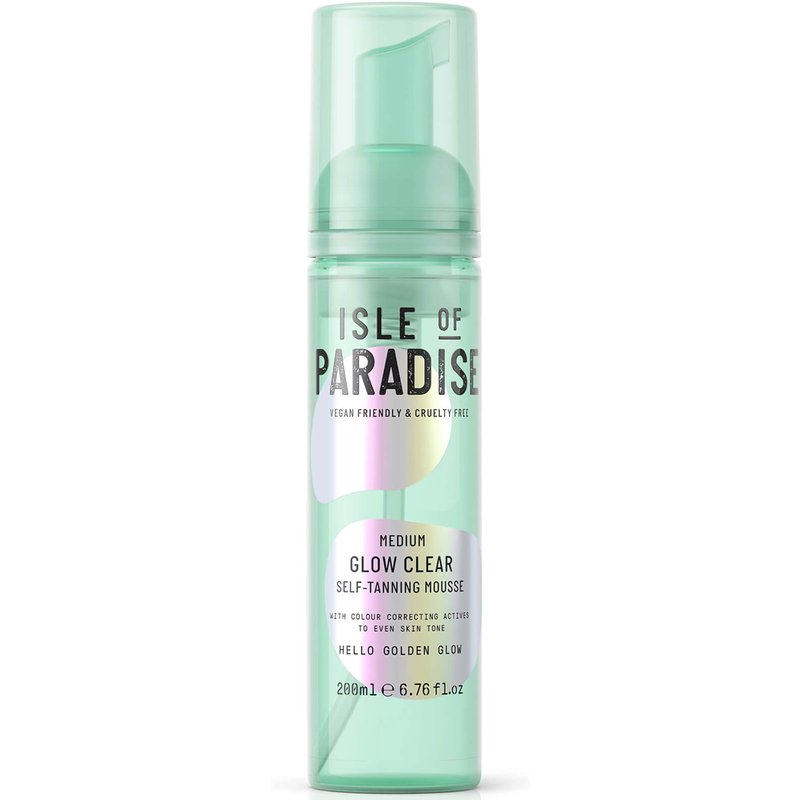 Isle of Paradise Glow Clear Self-Tanning Mousse - Medium 200ml