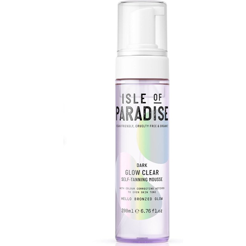 Isle of Paradise Glow Clear Self-Tanning Mousse - Dark 200ml