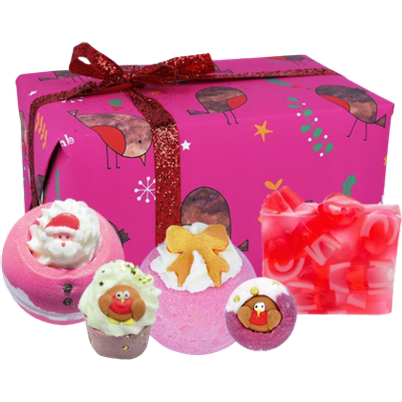 Bomb Cosmetics Robin The Red Christmas Gift Set – 5 Pcs