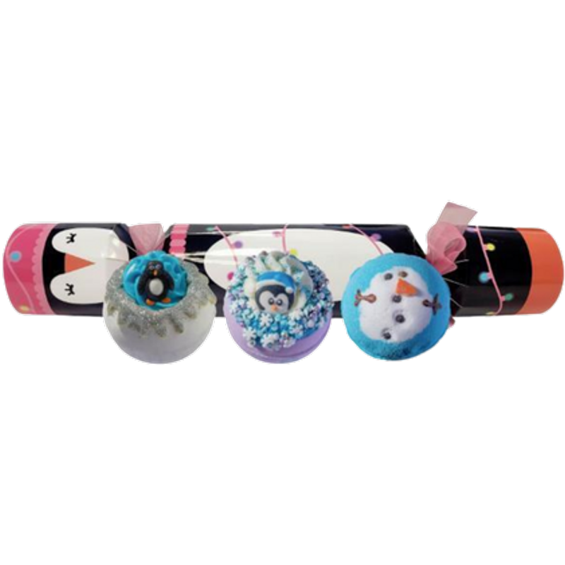 Bomb Cosmetics Festive Penguin Christmas Cracker Bath Bomb Gift Set