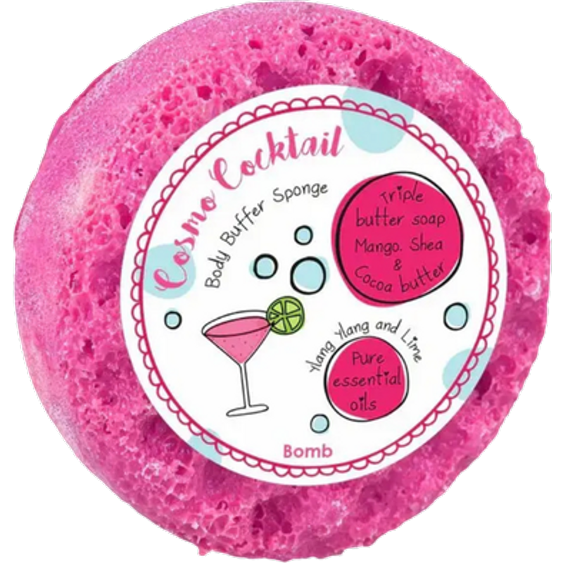 Bomb Cosmetics Cosmo Cocktail Body Buffer Soap Sponge