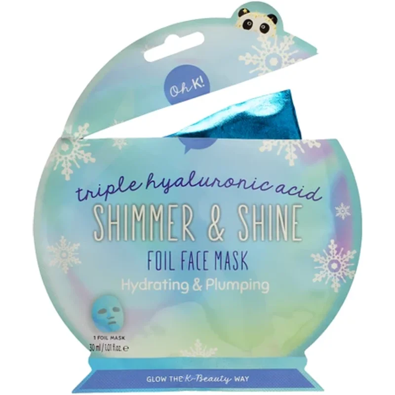 Oh k! Shimmer & Shine Triple Hyalunic Acid Foil Facemask