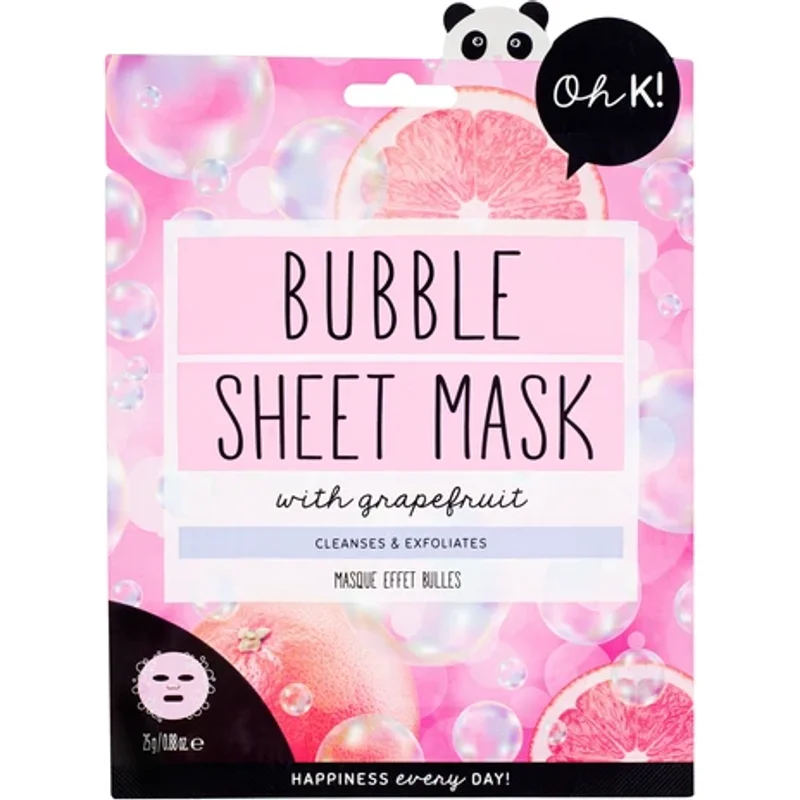 Oh k! Bubble Sheet Mask Grapefruit