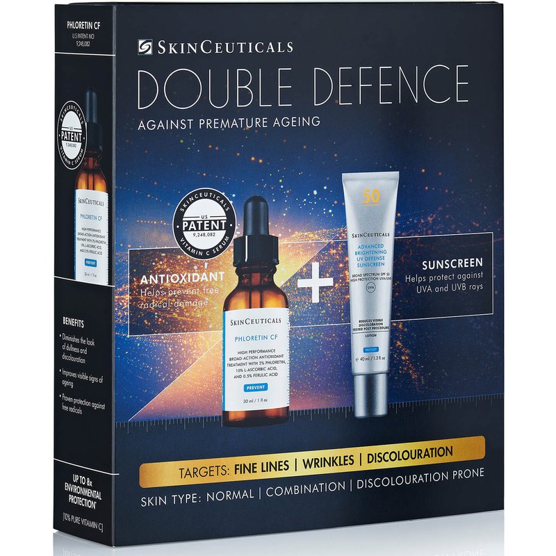 SkinCeuticals Double Defence Phloretin CF Kit for Combination, Discolouration-Prone Skin (Worth £214.00)