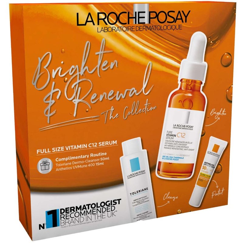 La Roche-Posay Brighten and Renewal: The Collection with Vitamin C12 (Worth £55)