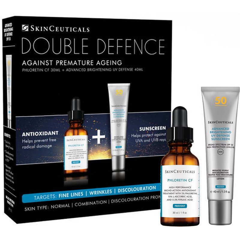 Skin Ceuticals Double Defence 2026 Phloretin CF and Advanced brightening UV Defence Kit