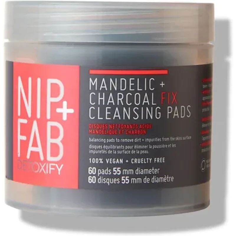 NIP+FAB Charcoal + Mandelic Acid Fix Daily Pads