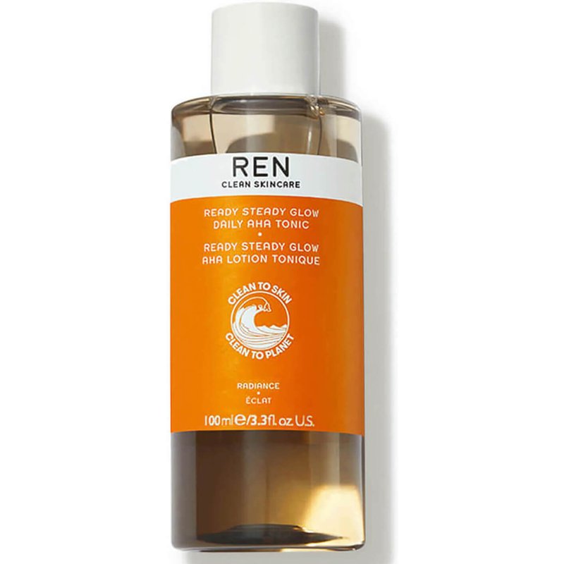 REN Travel Size Clean Skincare Ready Steady Glow Daily AHA Tonic 100ml