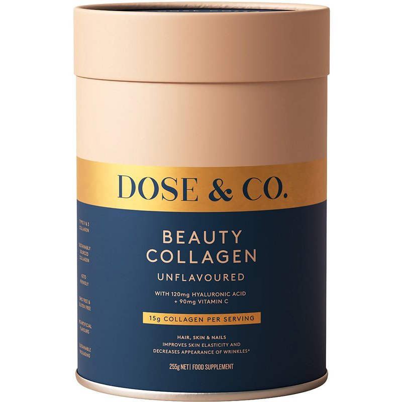Dose & Co Beauty Collagen with Hyaluronic Acid and Vitamin C Powder 255g