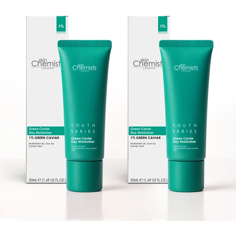 skinChemists Green Caviar Day Moisturiser 2 x 50ml