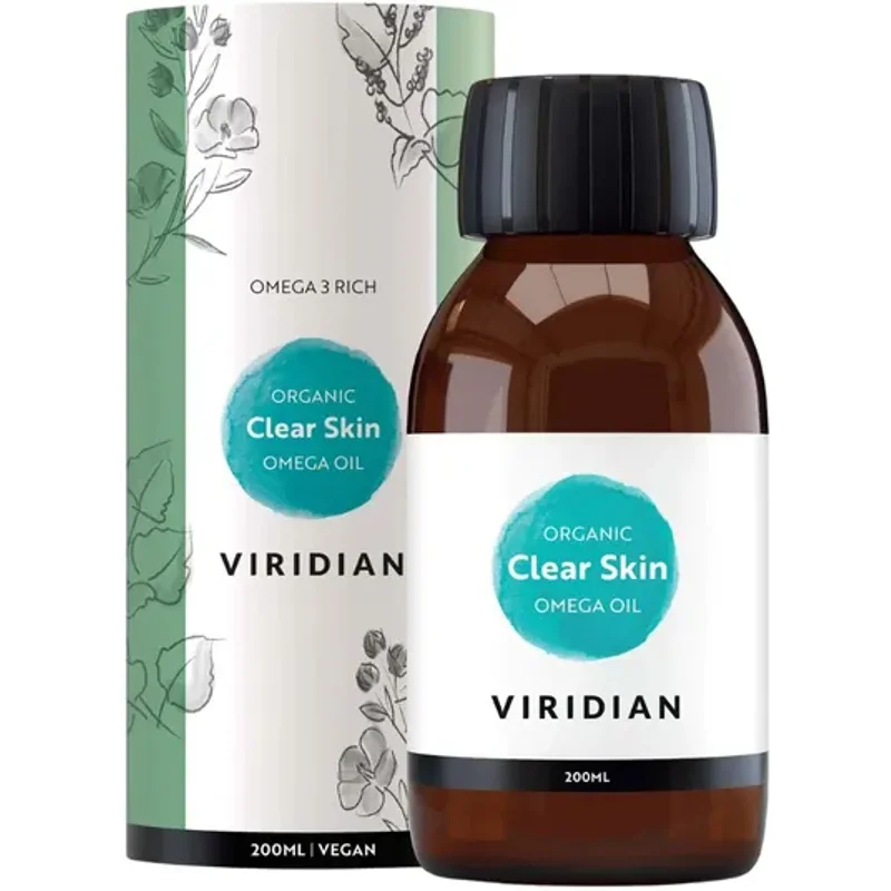 Viridian 100% Organic Clear Skin Omega Oil 200ml