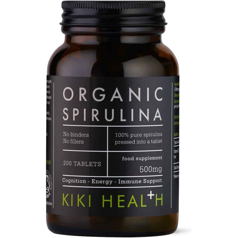 KIKI Health Organic Spirulina Tablets (200 Tablets)