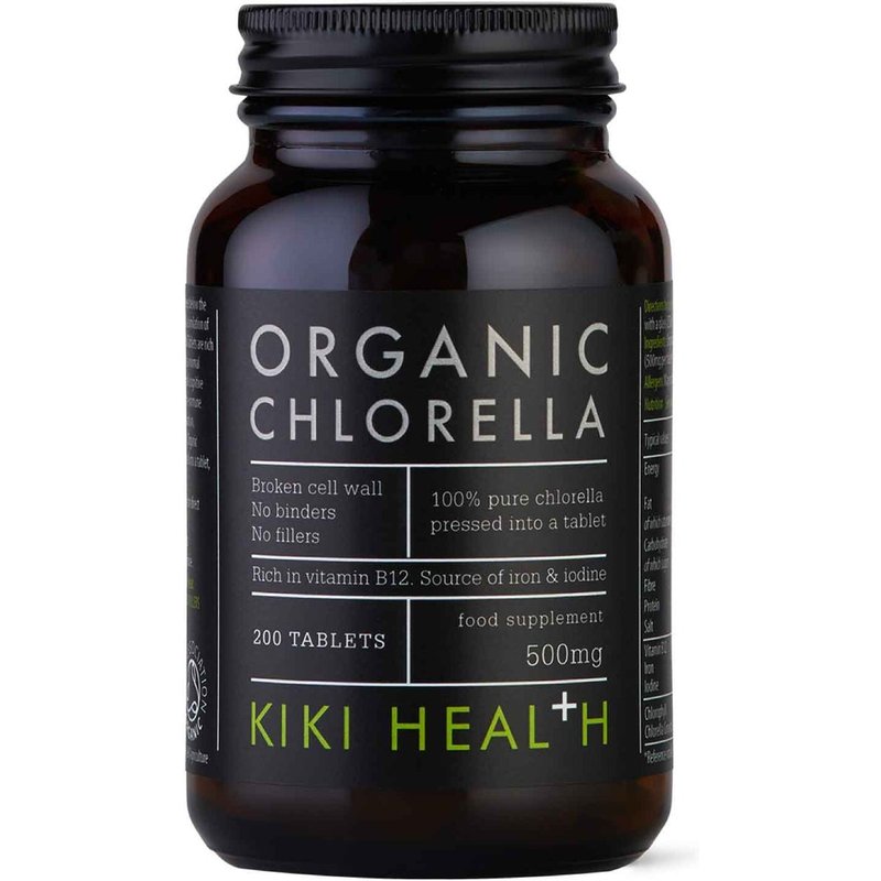 KIKI Health Organic Chlorella Tablets (200 Tablets)