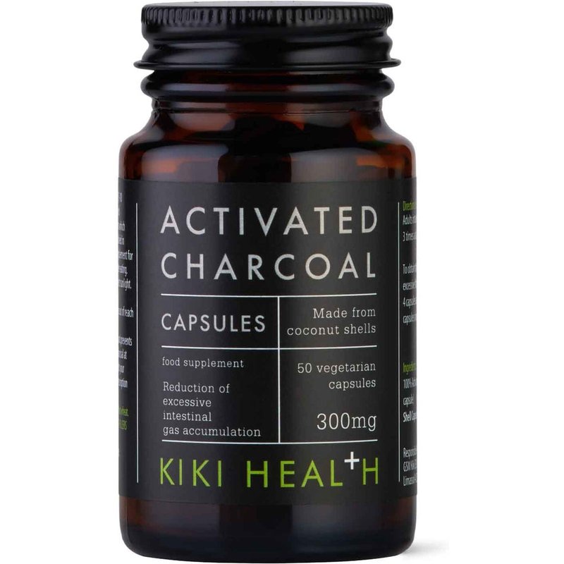 KIKI Health Activated Charcoal - 50 Vegicaps