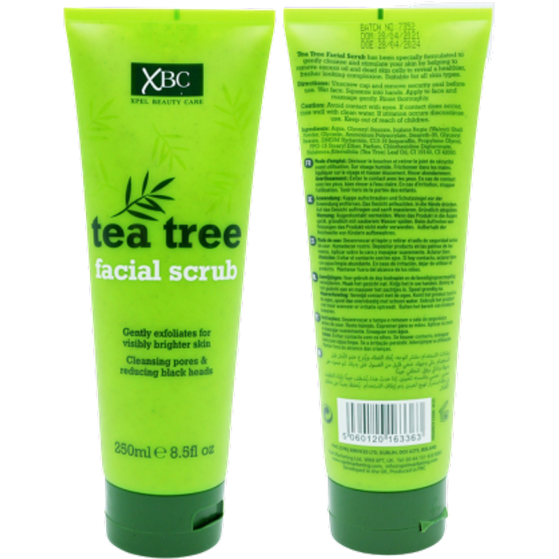 XBC Tea Tree Facial Scrub - 250ml
