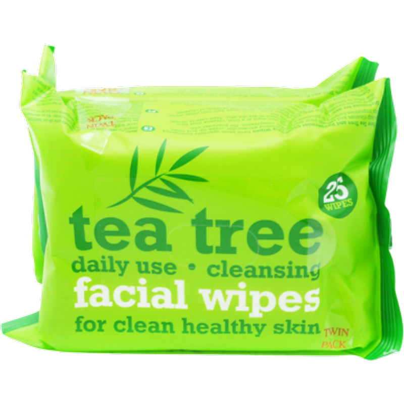XBC Tea Tree Facial Wipes - 2x25 pcs