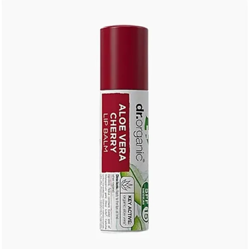 Dr. Organic Plus Aloe Vera Cherry Lip Balm 5.7ml