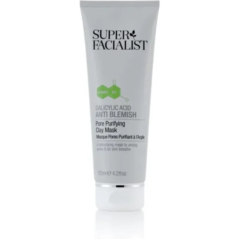 Super Facialist Salicylic Acid Anti Blemish Pore Purifying Clay Mask 125ml