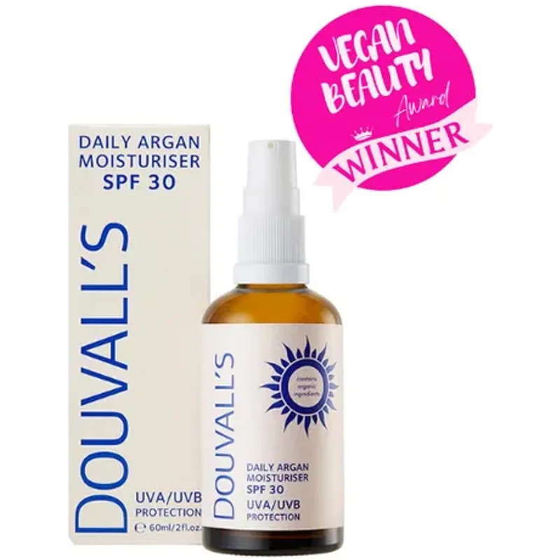Douvall's Argan Daily Moisturiser With SPF 30 UVA/UVB Protection 60ml