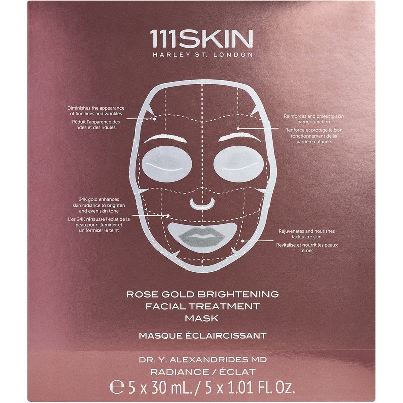 111SKIN Rose Gold Brightening Facial Treatment Mask - 5 x 30ml