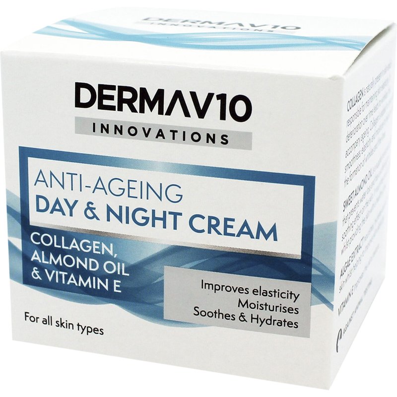 Derma V10 Anti-Ageing Collagen Day Cream - 50ml