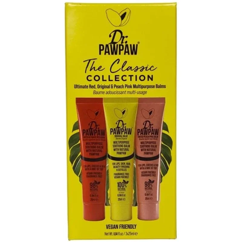 Dr. PAWPAW The Classic Collection Lip Balm 3 x 25ml