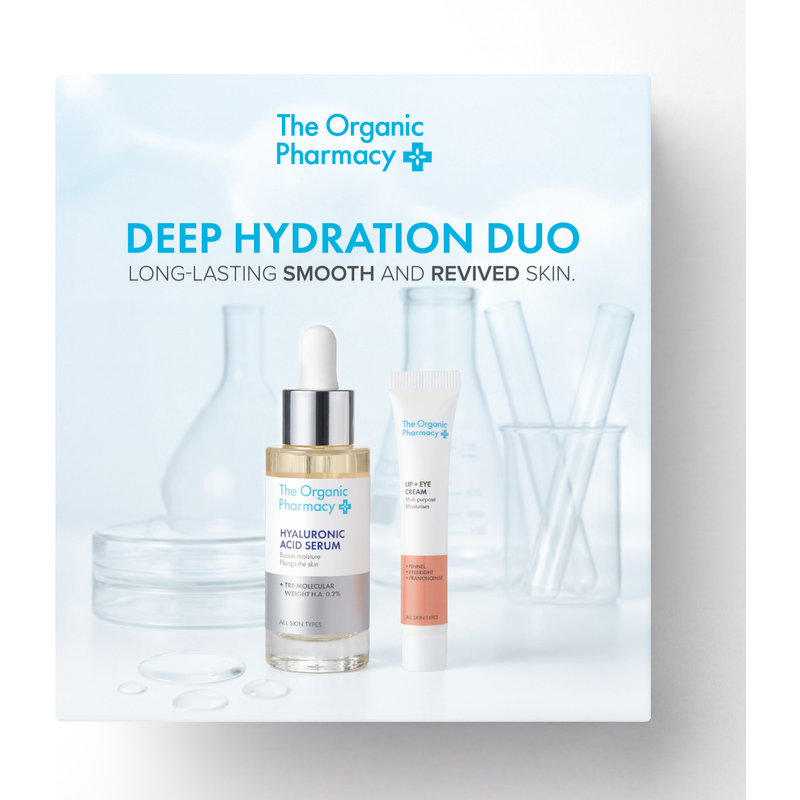 The Organic Pharmacy Hydrating Skincare Duo with Hyaluronic Acid & Eye Cream