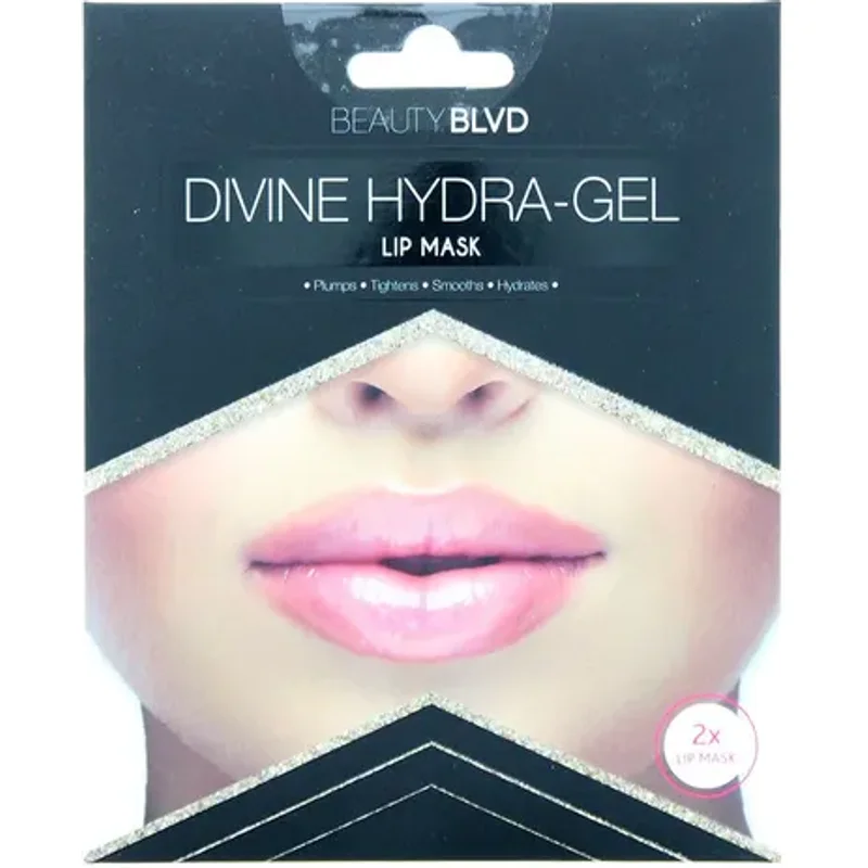 Beauty Blvd Divine Hydra-Gel Gold Radiance Lip Mask 2ml x 2