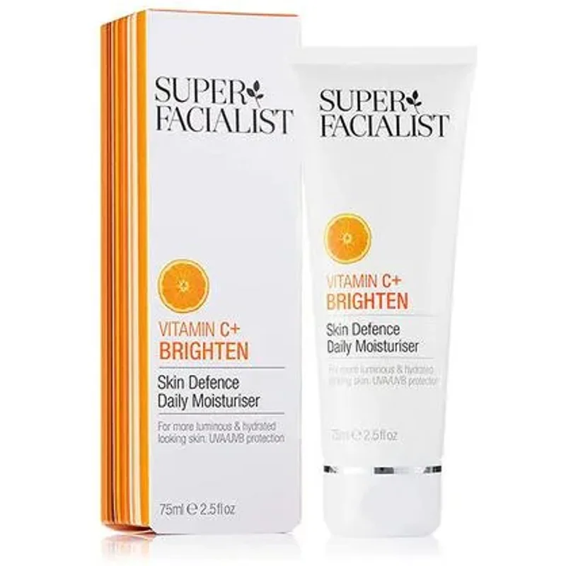 Super Facialist Vitamin C + Brighten Skin Defence Daily Moisturiser 75ml