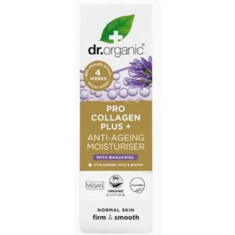 Dr. Organic Pro Collagen Plus Anti Ageing Moisturiser With Bakuchiol 50ml