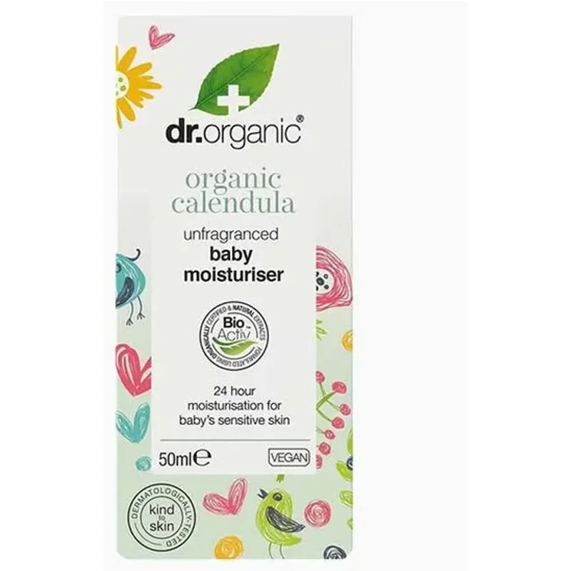 Dr. Organic Organic Calendula Unfragranced Baby Moisturiser 50ml