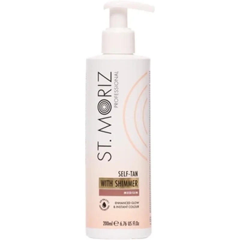 St Moriz Professional Self-Tan With Shimmer Medium 200ml