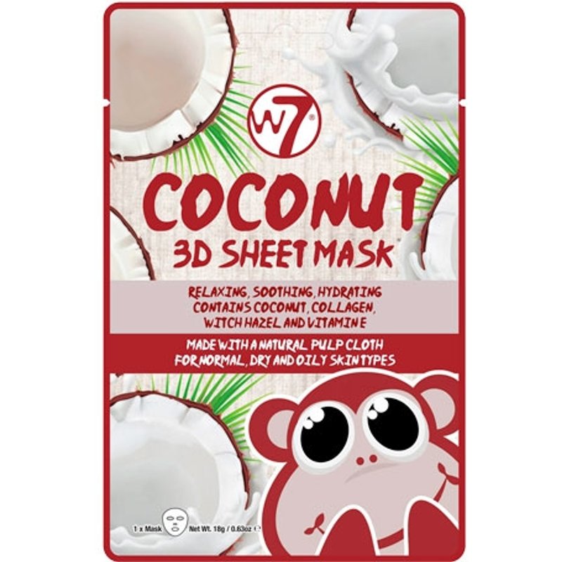 W7 3D Coconut Sheet Mask