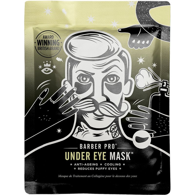 BARBER PRO Under Eye Mask with Activated Charcoal and Volcanic Ash (3 Applications)