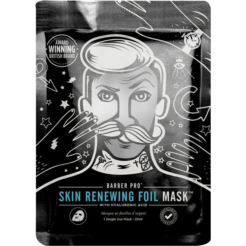 BARBER PRO Skin Renewing Foil Mask with Hyaluronic Acid