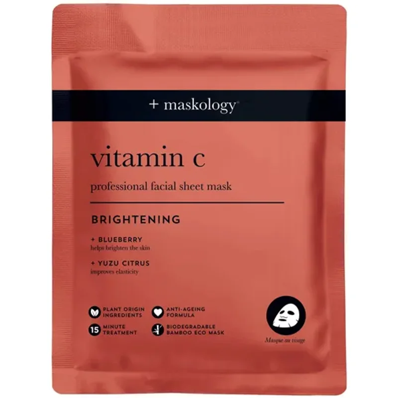 Maskology Brightening Vitamin C Face Sheet Mask