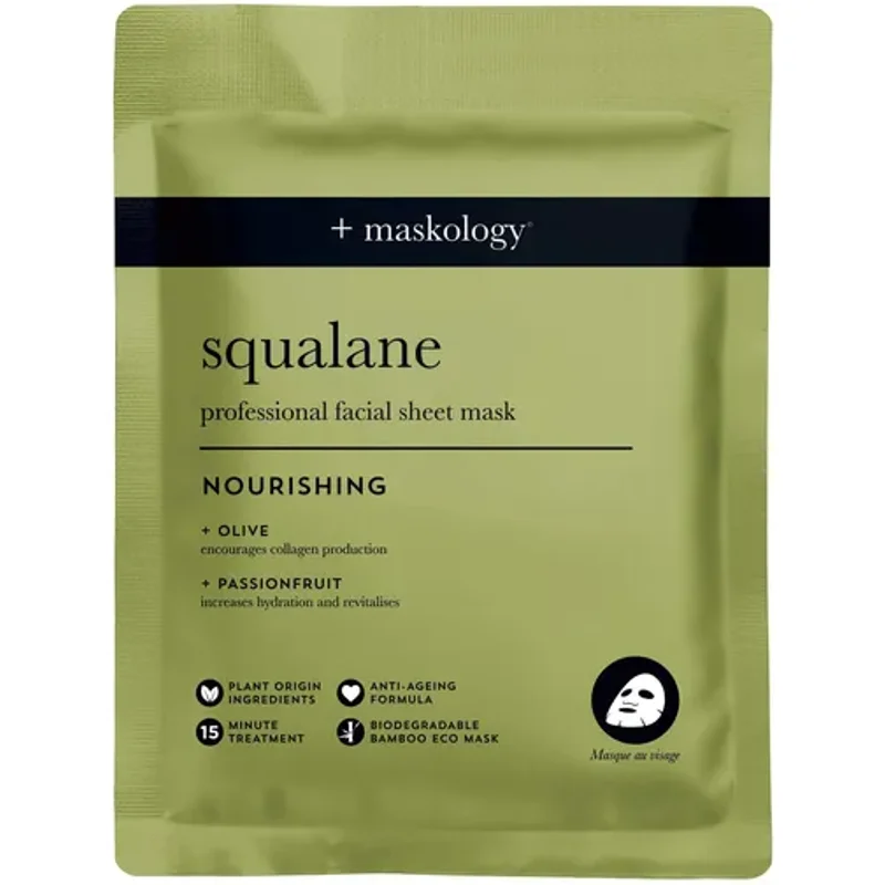 Maskology Nourishing Squalane Face Sheet Mask
