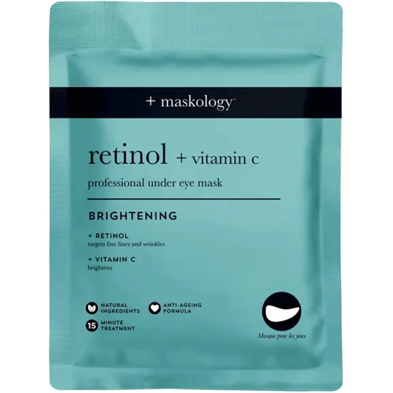 Maskology Brightening Retinol & Vitamin C Under Eye Mask